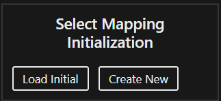 Mapping Editor - select initialization